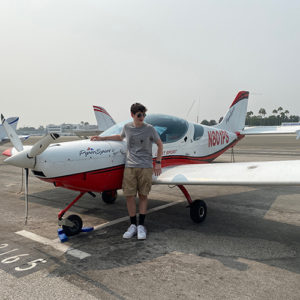 Picture of student with Piper Sport Cruiser in Santa Monica, CA