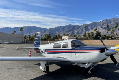 picture of a Mooney Aircraft at Santa Monica Flyers